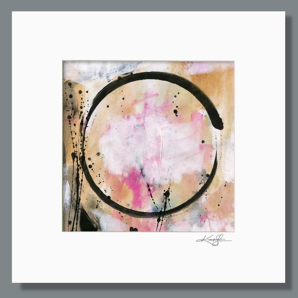 Original framed Enso painting - Enso Abstract 12 - Picture 3 of 3